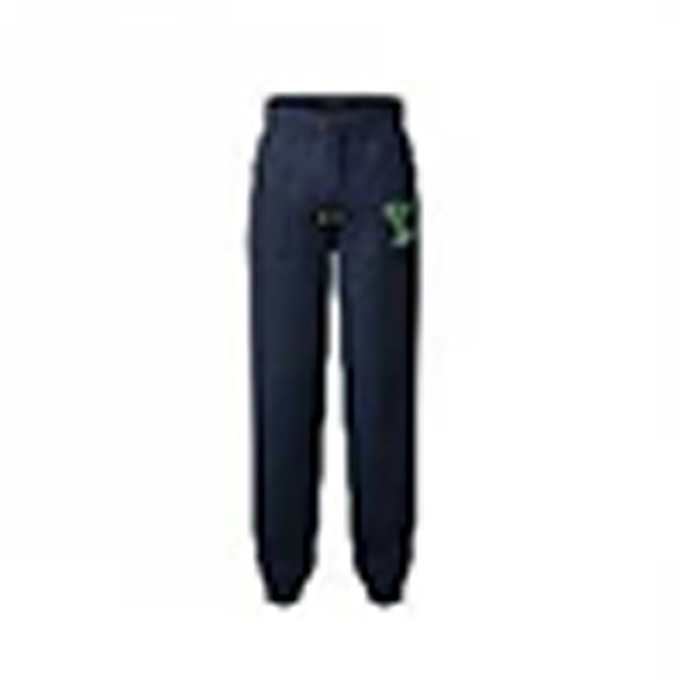 lv louis vuitton two tone fabric jogger pants